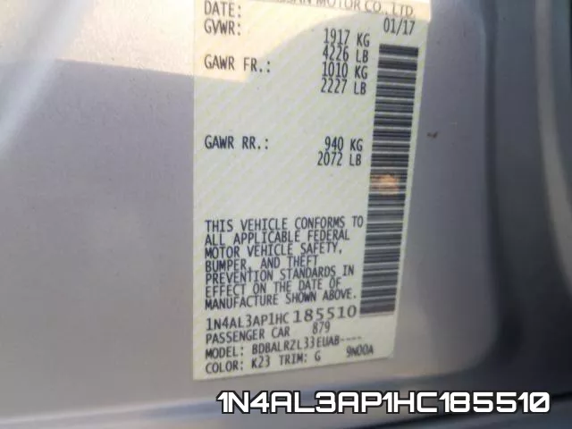 1N4AL3AP1HC185510 фото 2