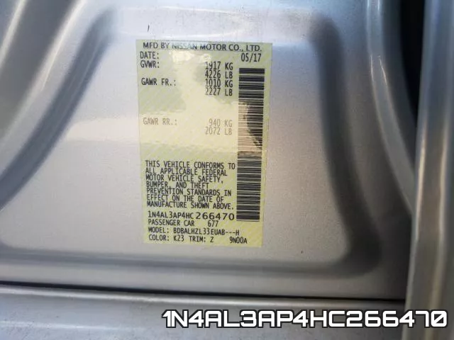 1N4AL3AP4HC266470 фото 2