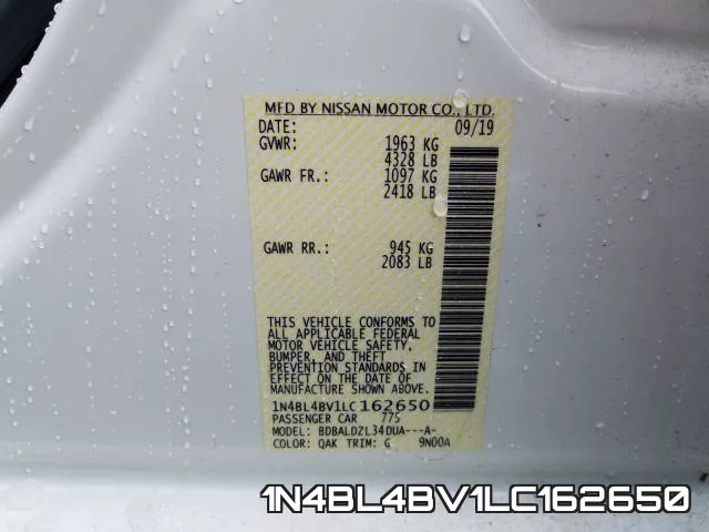 1N4BL4BV1LC162650 фото 2