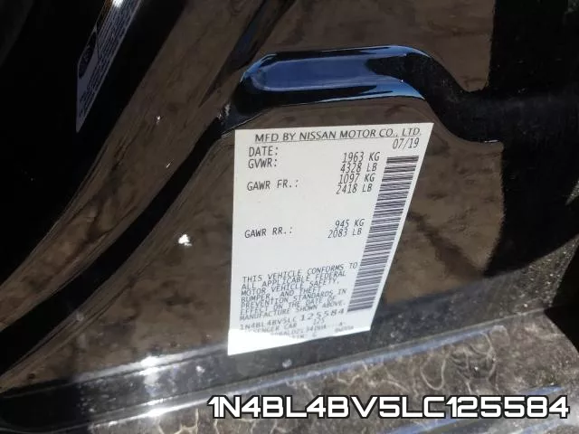 1N4BL4BV5LC125584 фото 2