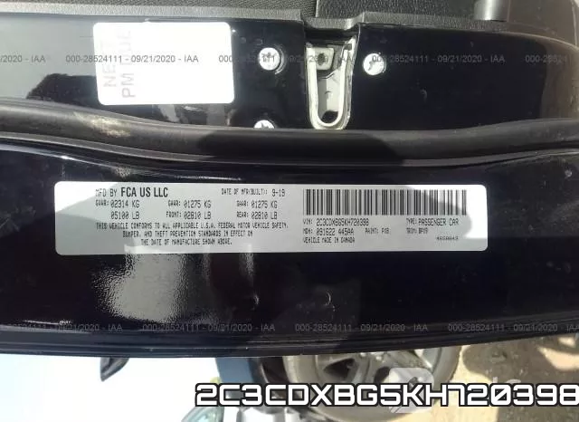 2C3CDXBG5KH720398 фото 10