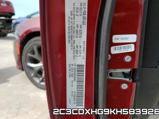2C3CDXHG9KH583926 фото 2