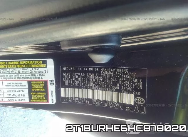 2T1BURHE6HC878020 фото 10