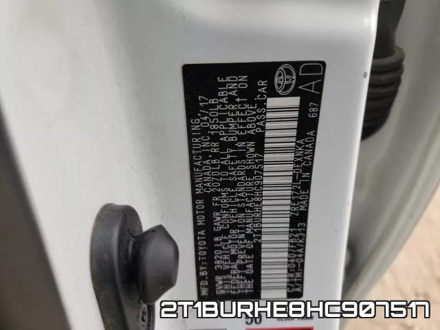 2T1BURHE8HC907517 фото 2