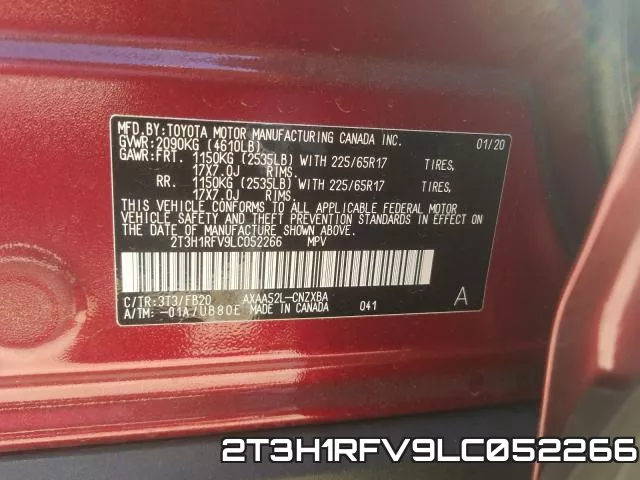 2T3H1RFV9LC052266 фото 2