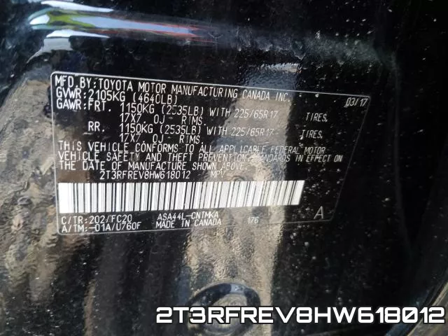 2T3RFREV8HW618012 фото 2