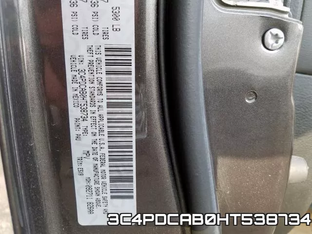 3C4PDCAB0HT538734 фото 2