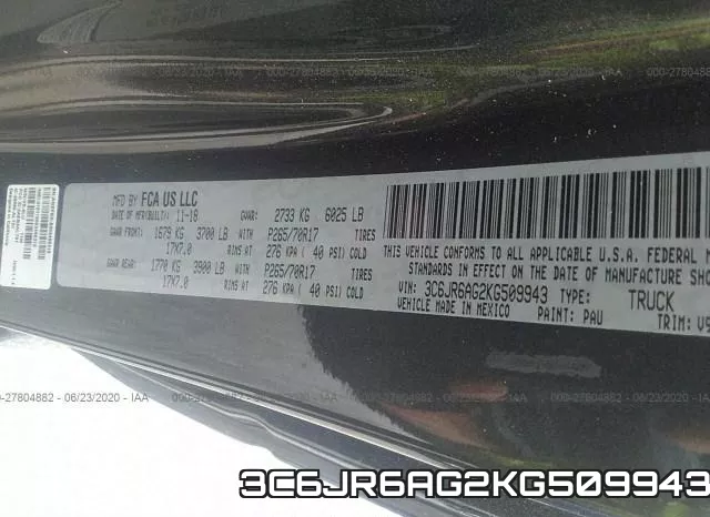 3C6JR6AG2KG509943 фото 10