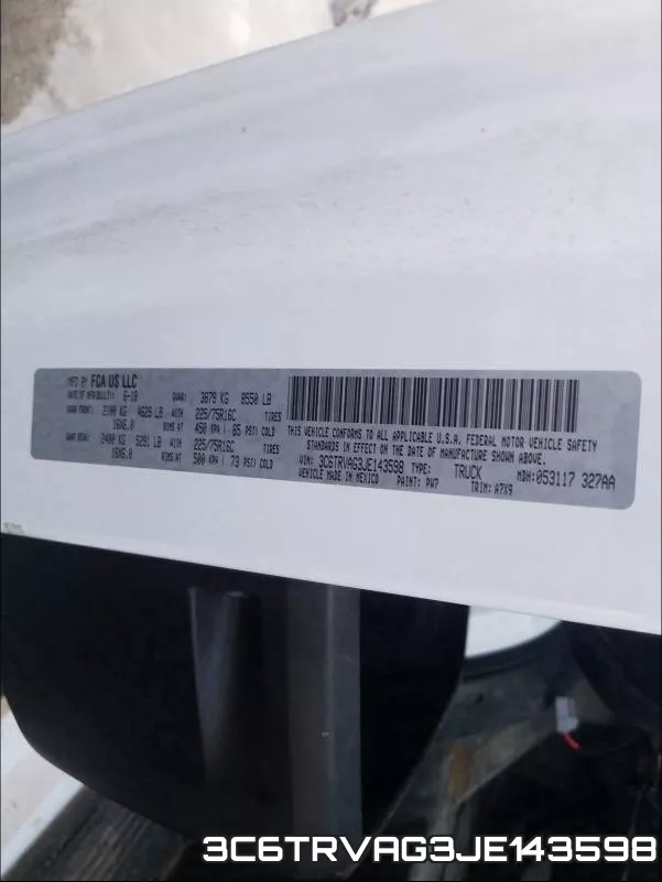 3C6TRVAG3JE143598 фото 2