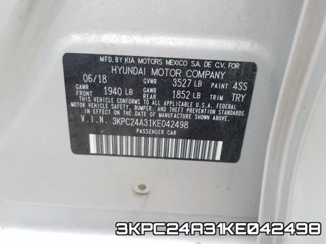 3KPC24A31KE042498 фото 2