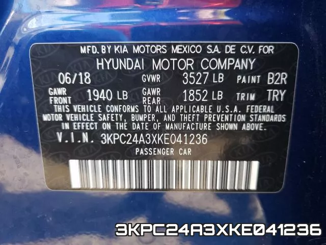 3KPC24A3XKE041236 фото 2