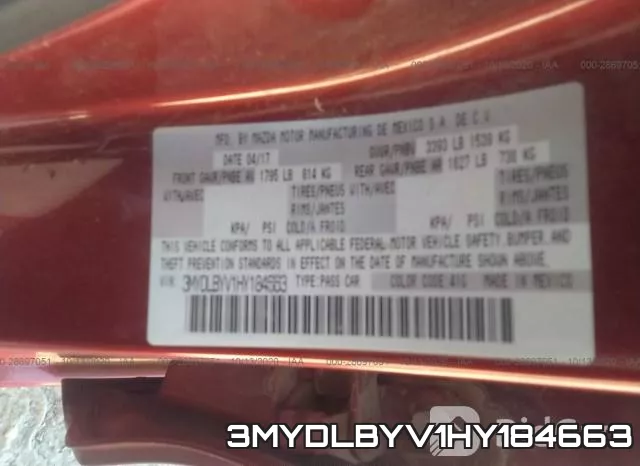 3MYDLBYV1HY184663 фото 10