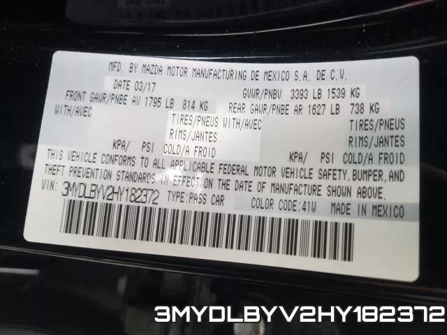 3MYDLBYV2HY182372 фото 2