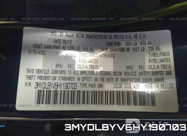 3MYDLBYV6HY190703 фото 10