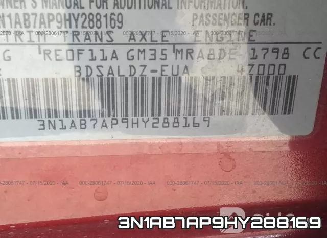 3N1AB7AP9HY288169 фото 10