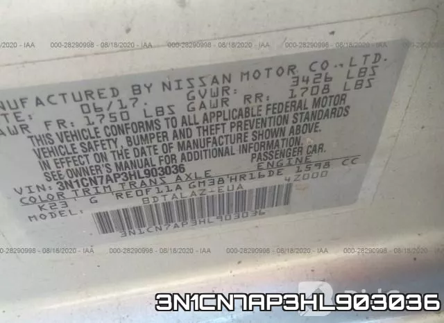 3N1CN7AP3HL903036 фото 10