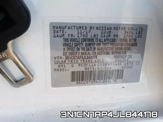 3N1CN7AP4JL844178 фото 2