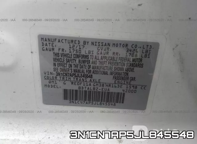 3N1CN7AP5JL845548 фото 10