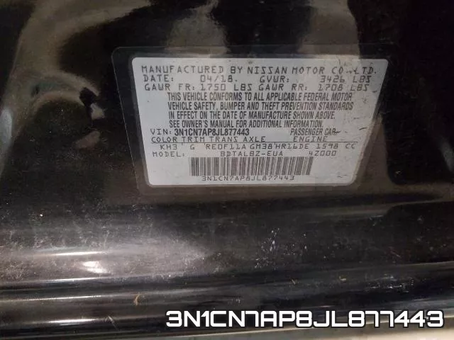 3N1CN7AP8JL877443 фото 2