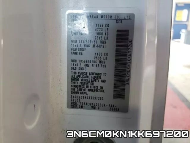 3N6CM0KN1KK697200 фото 2