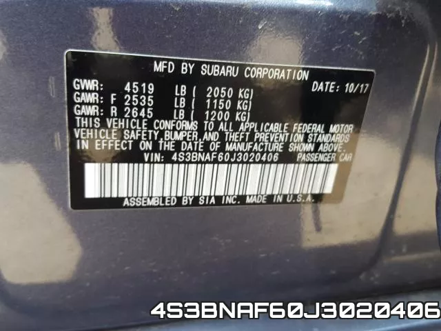 4S3BNAF60J3020406 фото 2