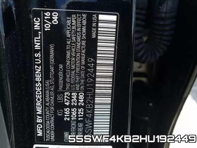 55SWF4KB2HU192449 фото 2
