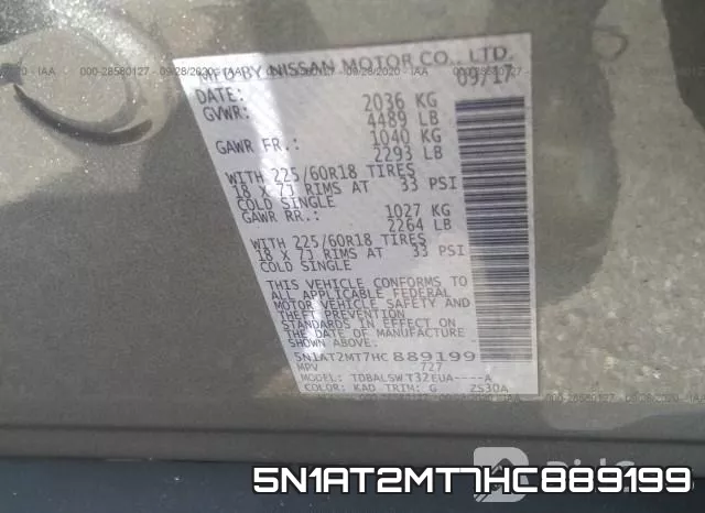 5N1AT2MT7HC889199 фото 10