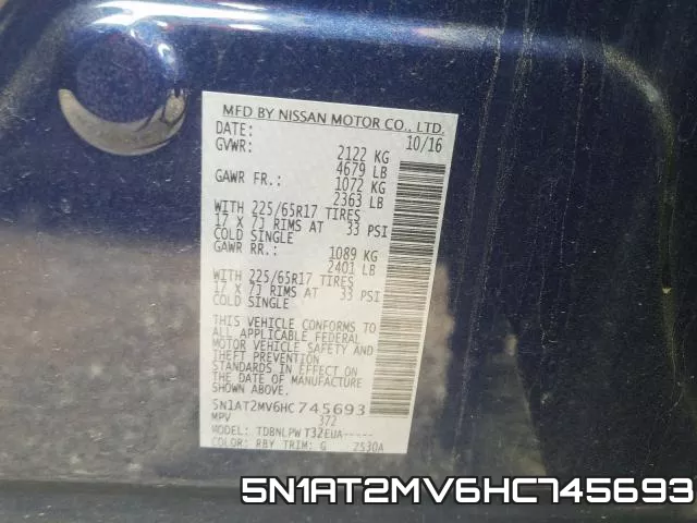 5N1AT2MV6HC745693 фото 2
