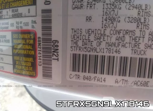 5TFRX5GN9LX178146 фото 10