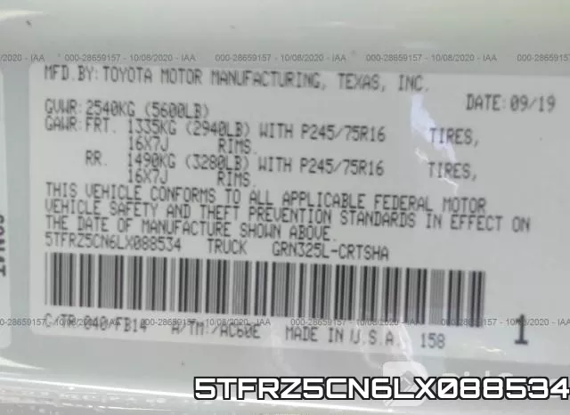 5TFRZ5CN6LX088534 фото 10