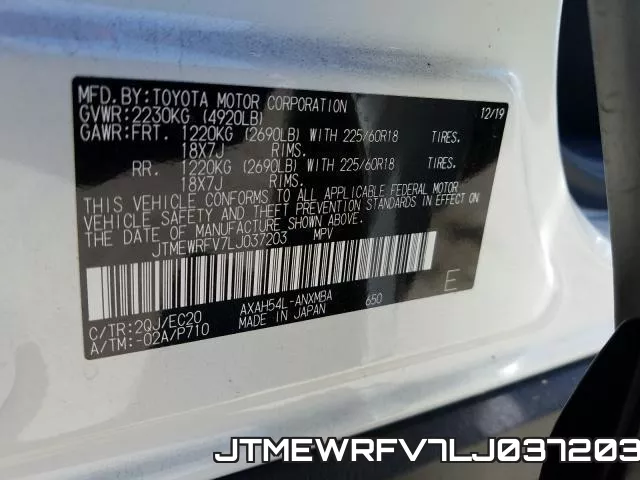 JTMEWRFV7LJ037203 фото 2