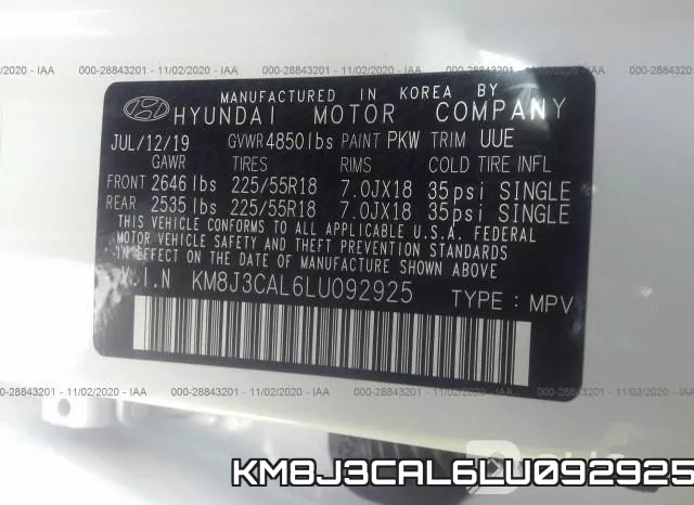 KM8J3CAL6LU092925 фото 10