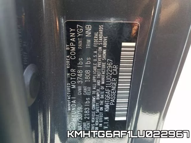 KMHTG6AF1LU022967 фото 2