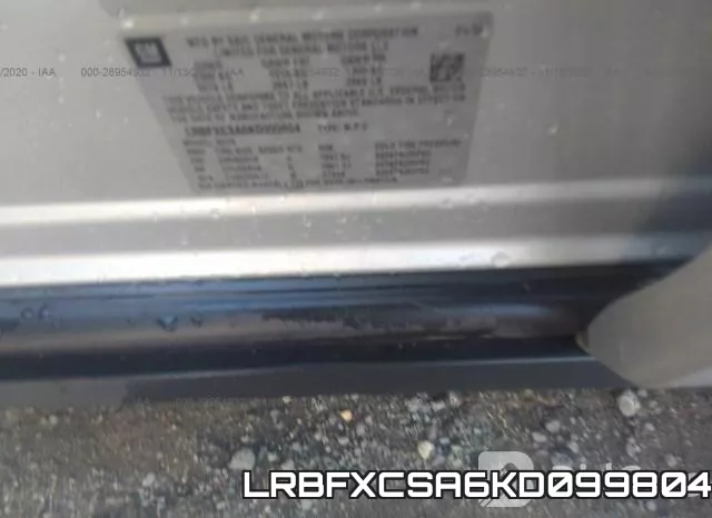 LRBFXCSA6KD099804 фото 10