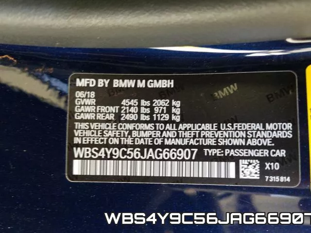 WBS4Y9C56JAG66907 фото 2
