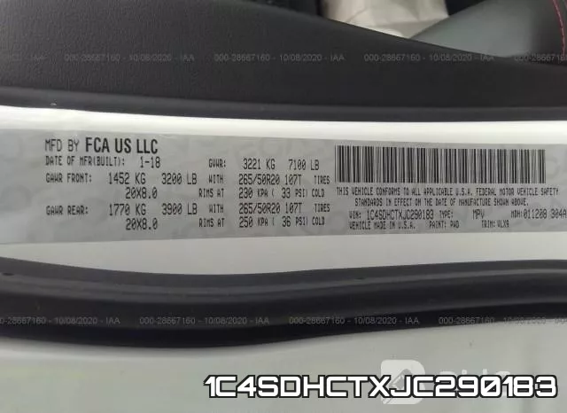 1C4SDHCTXJC290183 фото 10