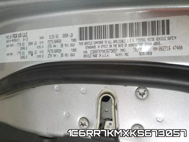 1C6RR7KMXKS673057 фото 2
