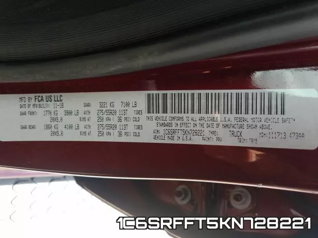 1C6SRFFT5KN728221 фото 2
