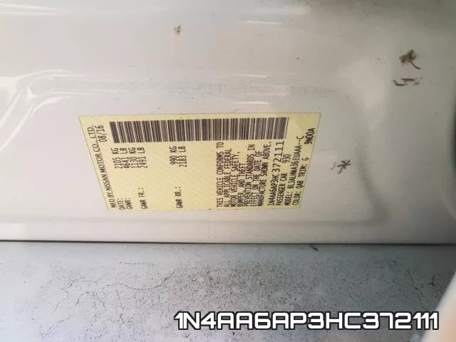 1N4AA6AP3HC372111 фото 2