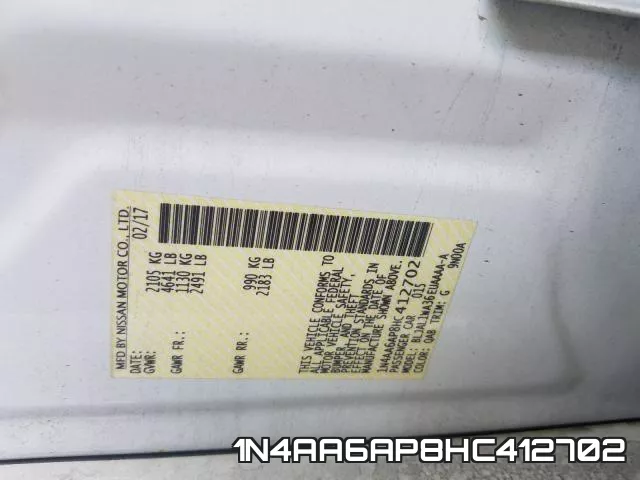 1N4AA6AP8HC412702 фото 2