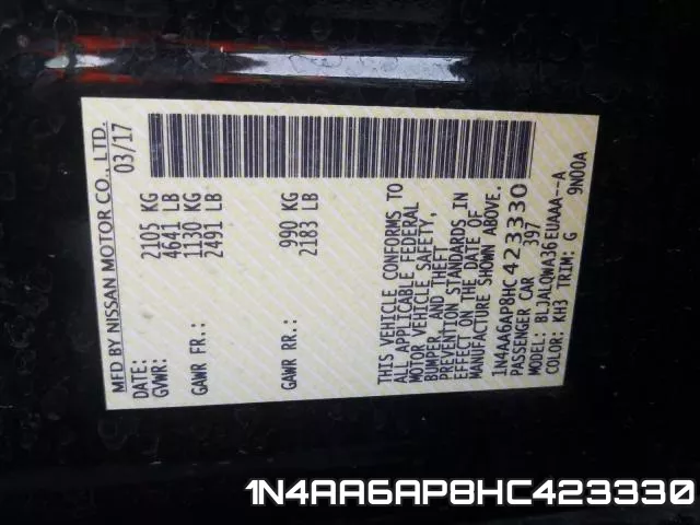 1N4AA6AP8HC423330 фото 2
