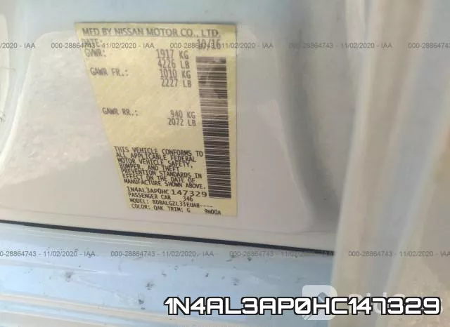 1N4AL3AP0HC147329 фото 10