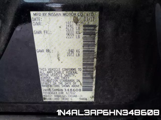 1N4AL3AP6HN348608 фото 2