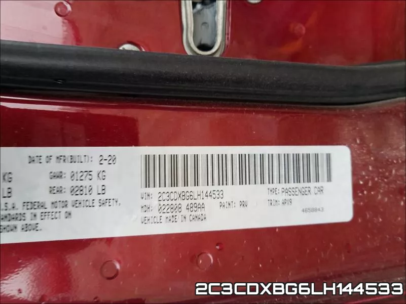 2C3CDXBG6LH144533 фото 2