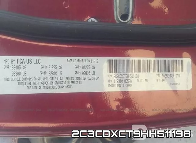2C3CDXCT9HH511198 фото 10
