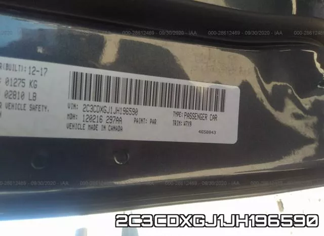2C3CDXGJ1JH196590 фото 10
