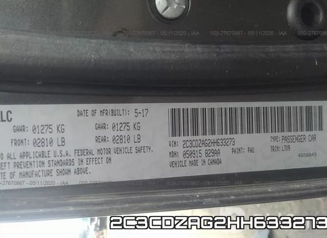 2C3CDZAG2HH633273 фото 10