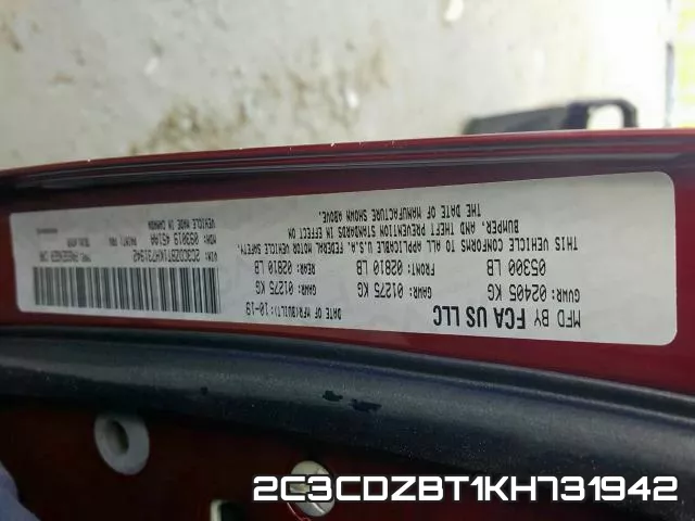 2C3CDZBT1KH731942 фото 2