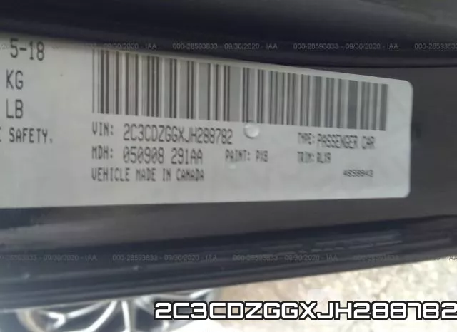 2C3CDZGGXJH288782 фото 10