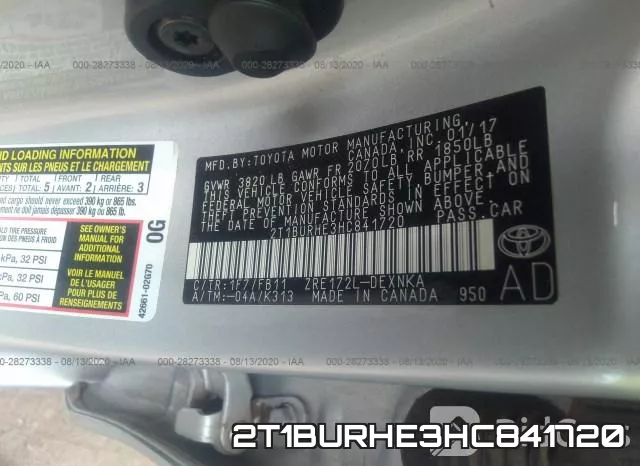 2T1BURHE3HC841720 фото 10